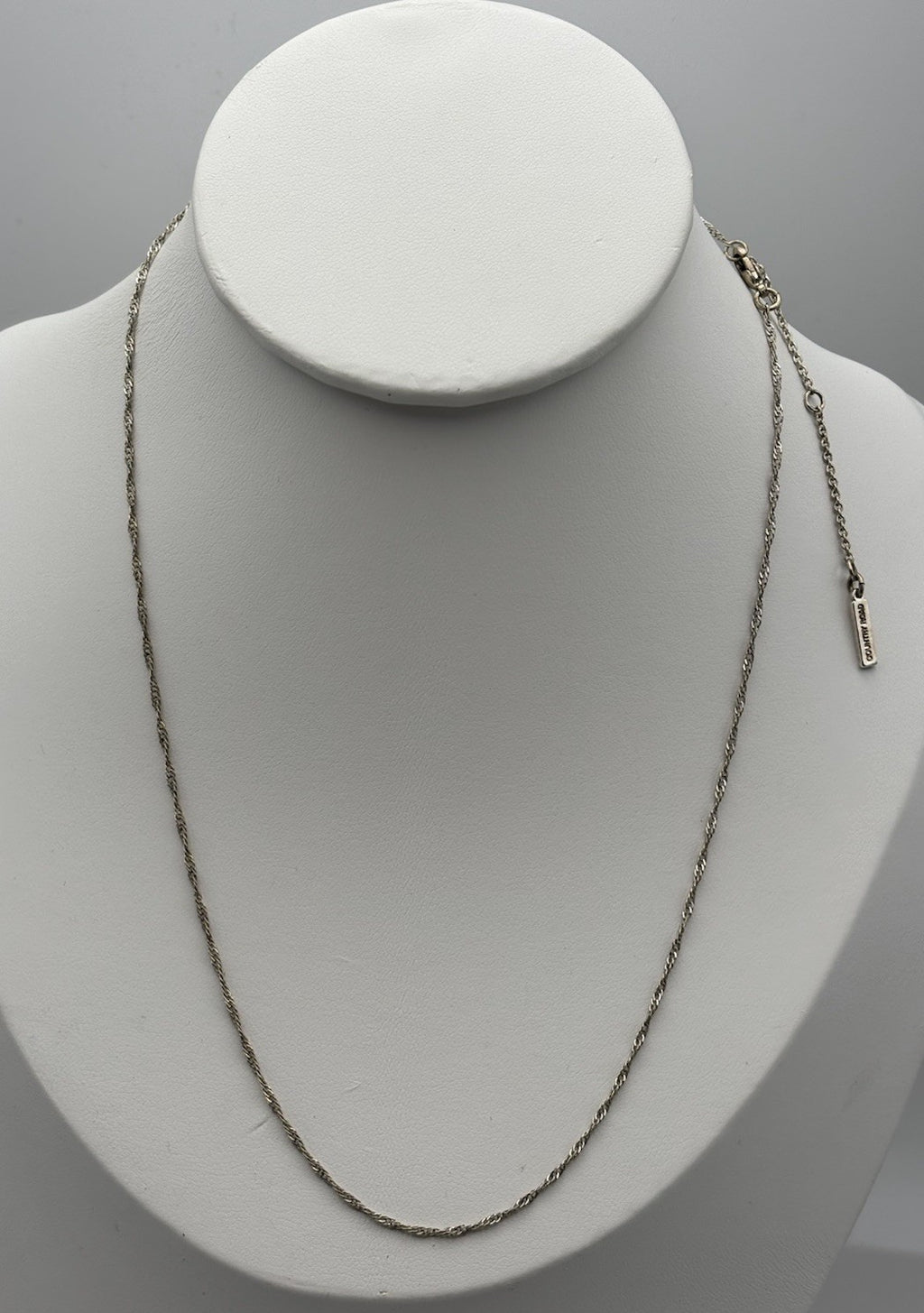 Country Road Sterling Silver Rope Chain Necklace 50cm Signed