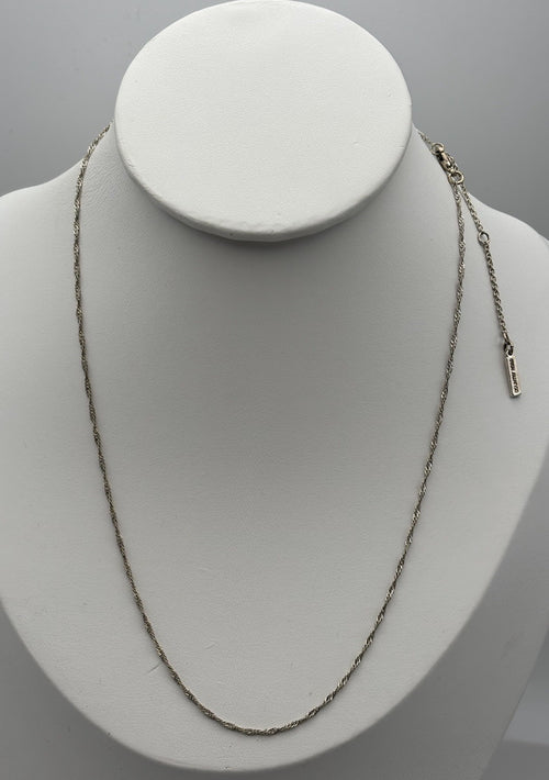 Country Road Sterling Silver Rope Chain Necklace 50cm Signed