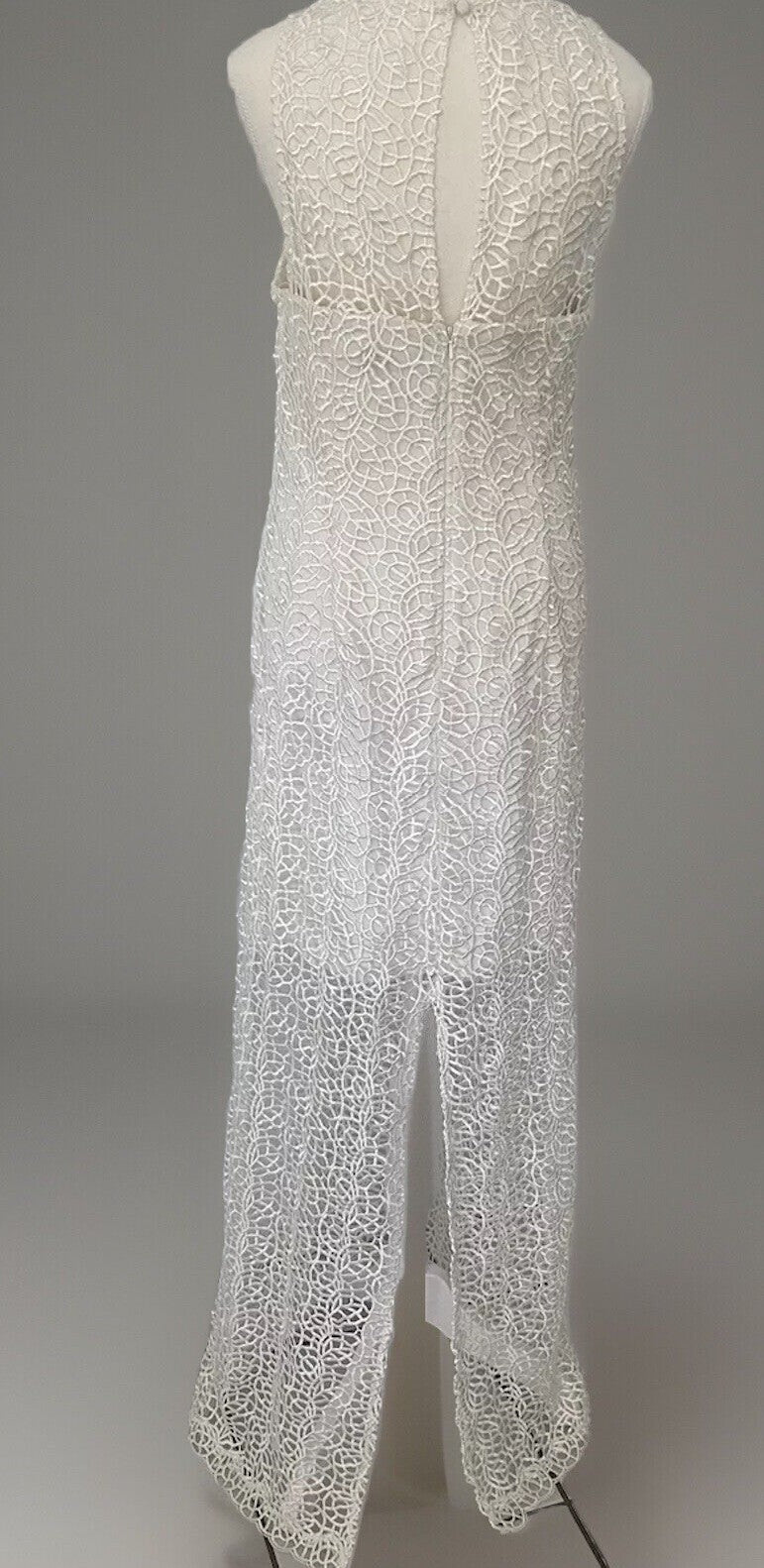 GEORGE White Stunning Valentina Lace Long Formal Dress Size 12 New!