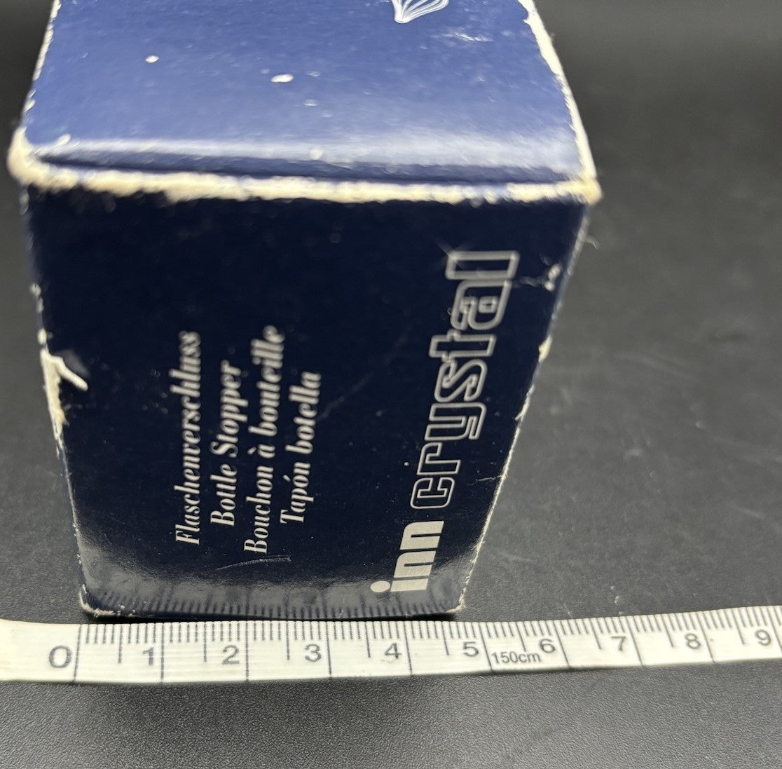 Vintage Inn Crystal 24% Lead Crystal Bottle Stopper Austria Boxed Barware