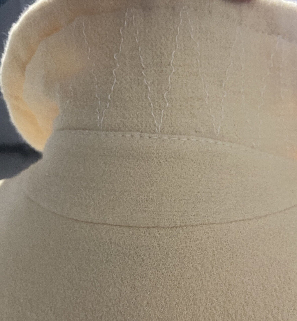 RARE Versus Versace Italian Wool Moto Jacket Ivory Asymmetric Zip Y2K Designer