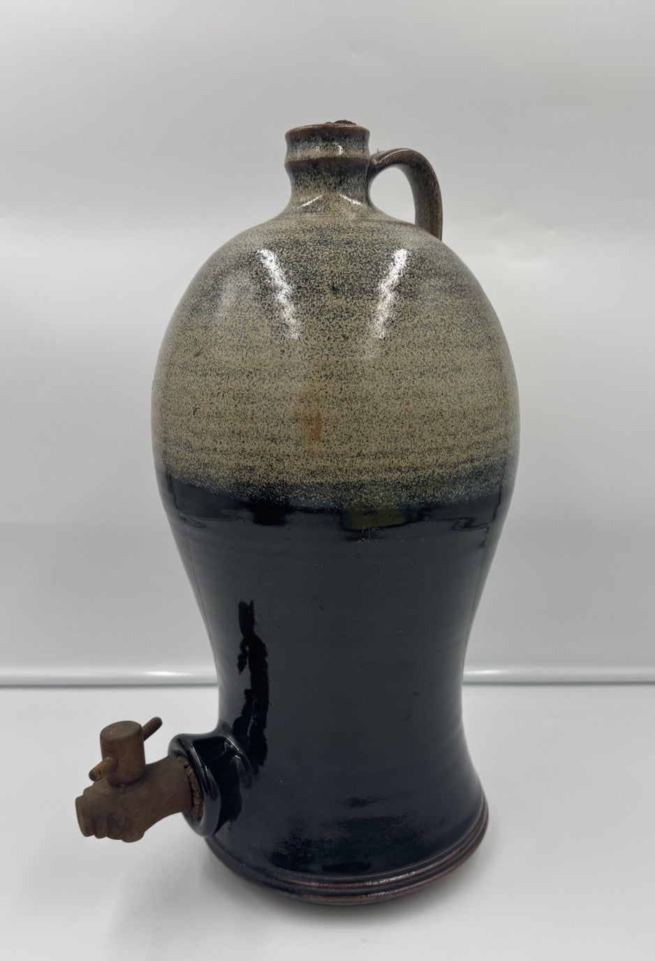 Vintage Australian Studio Pottery Stoneware Dispenser Jug Tap 39cm