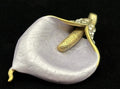 Vintage Selena Calla Lily Brooch Rhinestone Gold Tone Floral