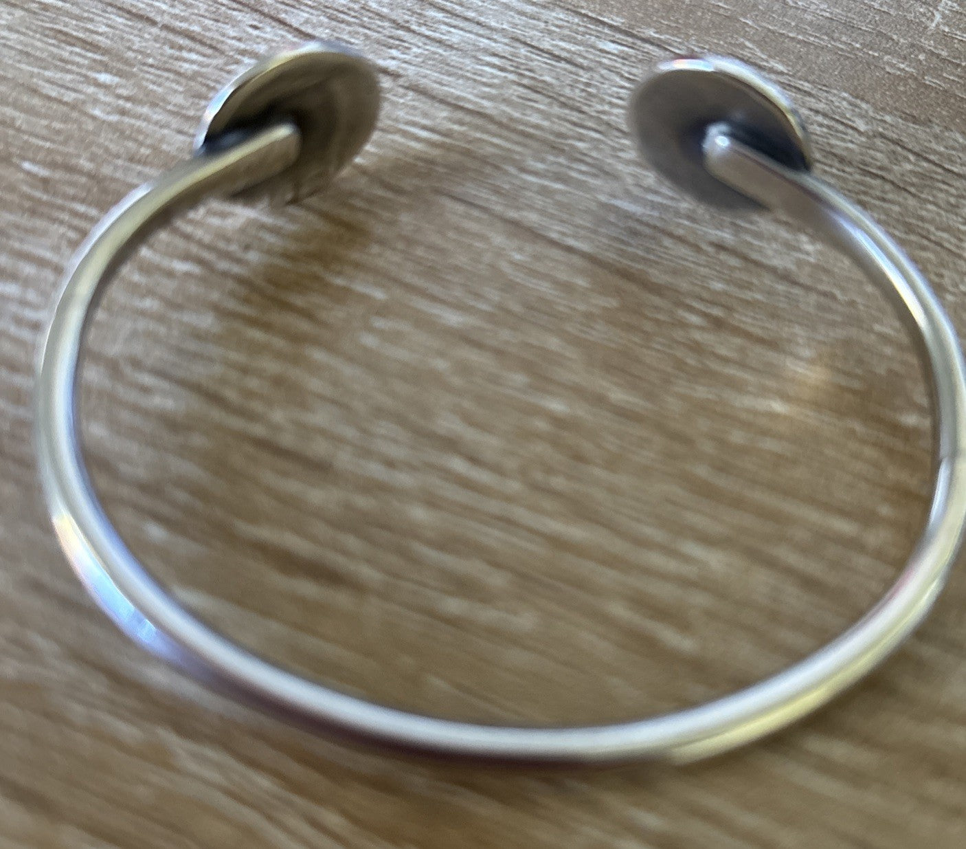 Vintage Silver Flower Cuff Bracelet – Open-End Design, Artisan Made
