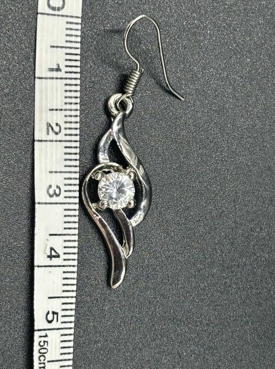 18K gold filled CZ set, alternate angle