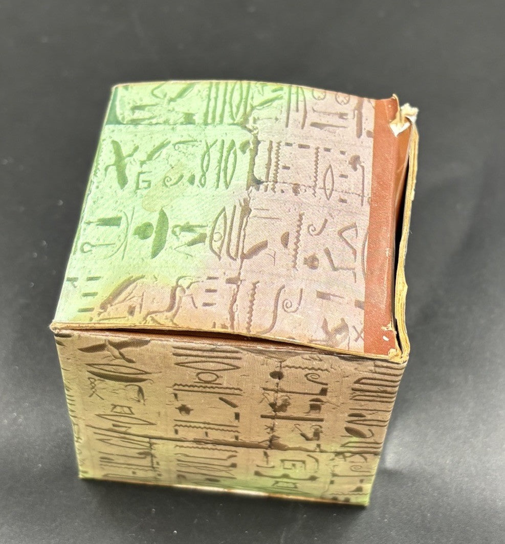Egyptian Basalt Pyramid Hieroglyph Carved Stone Souvenir Handmade Egypt