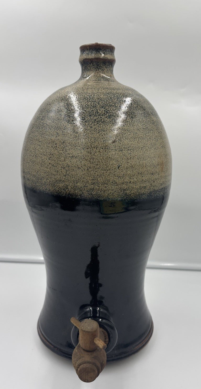Vintage Australian Studio Pottery Stoneware Dispenser Jug Tap 39cm