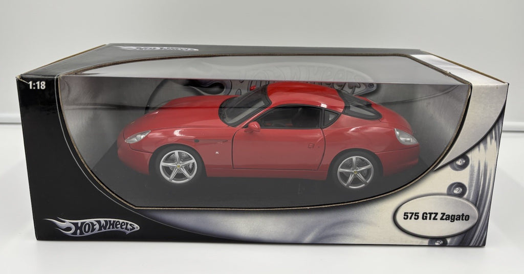 Hot Wheels 1:18 Ferrari 575 GTZ Zagato Red Diecast Model Car Boxed 2009
