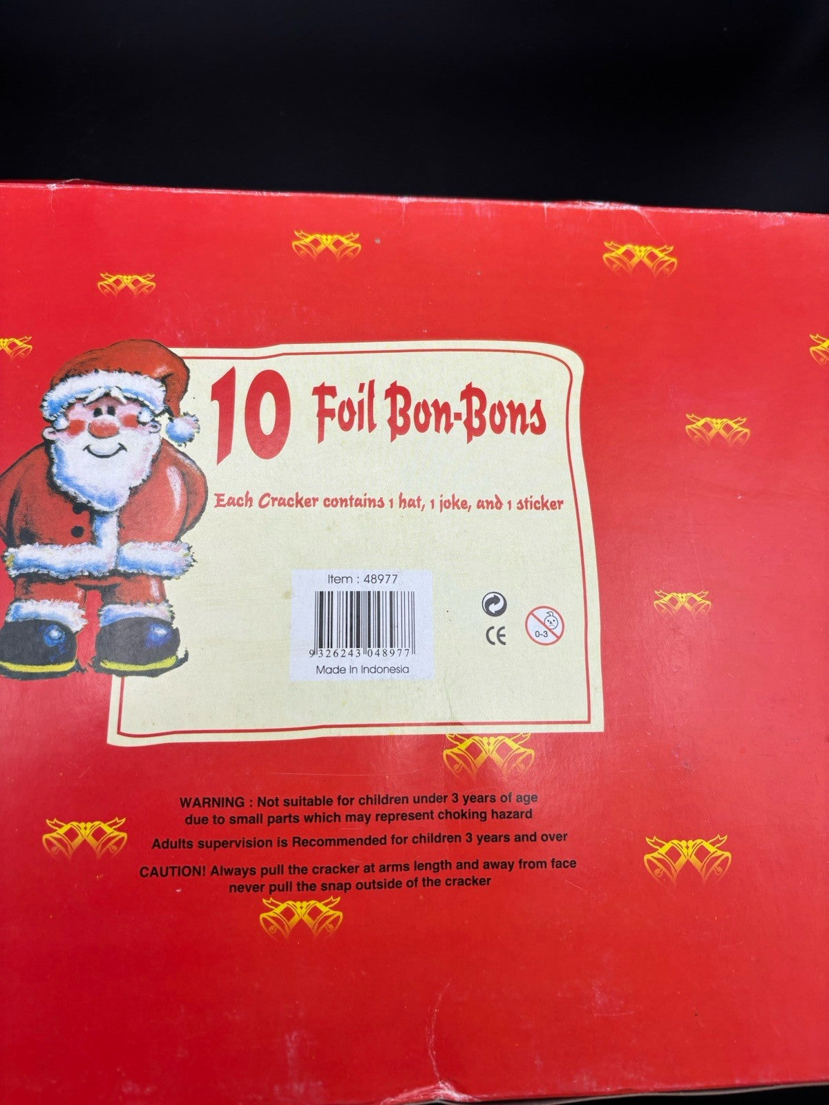 Christmas Crackers Bon Bons Set Of 10 Blue Silver Foil Santa Gift Box