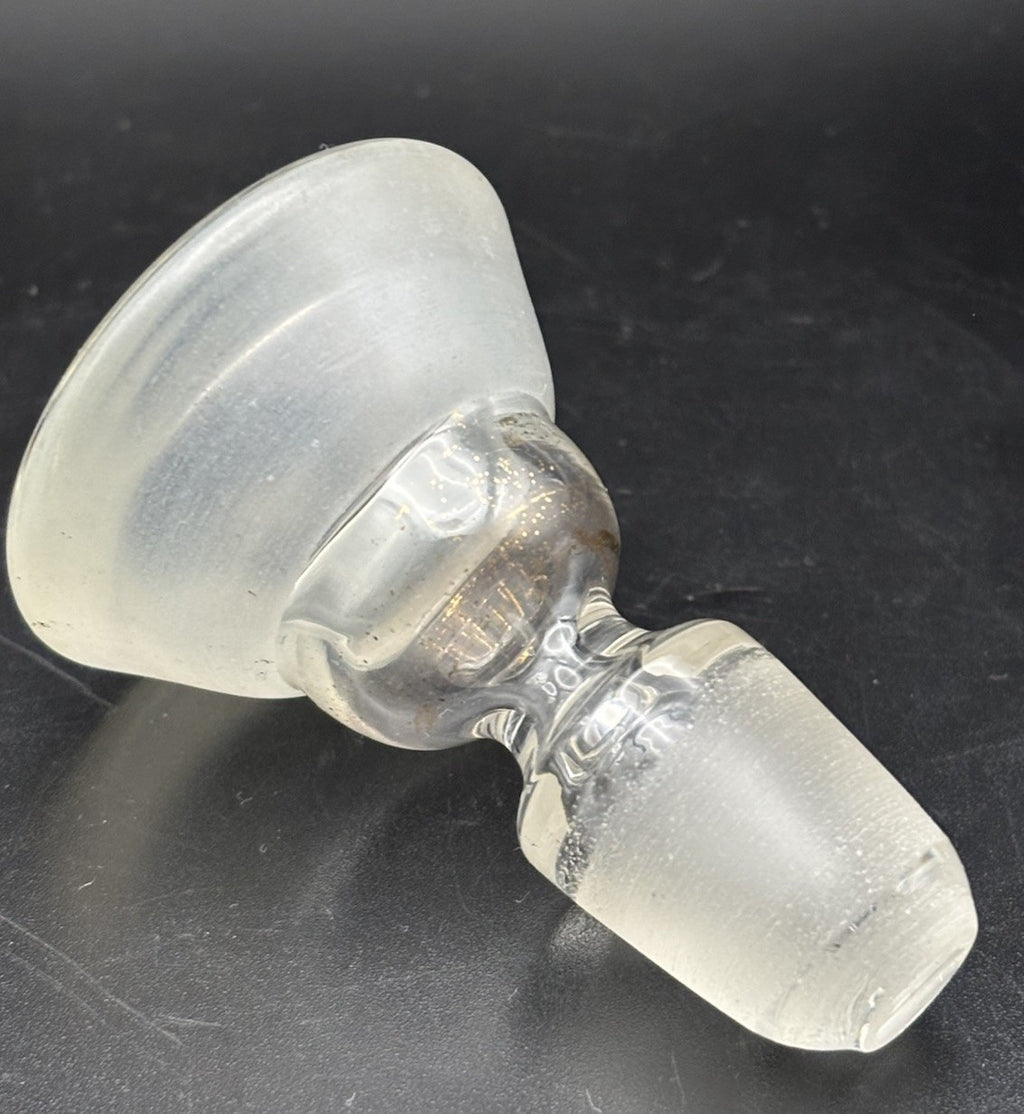 Frosted Clear Glass Bottle Stopper Gold Fleck Insert Barware Replacement