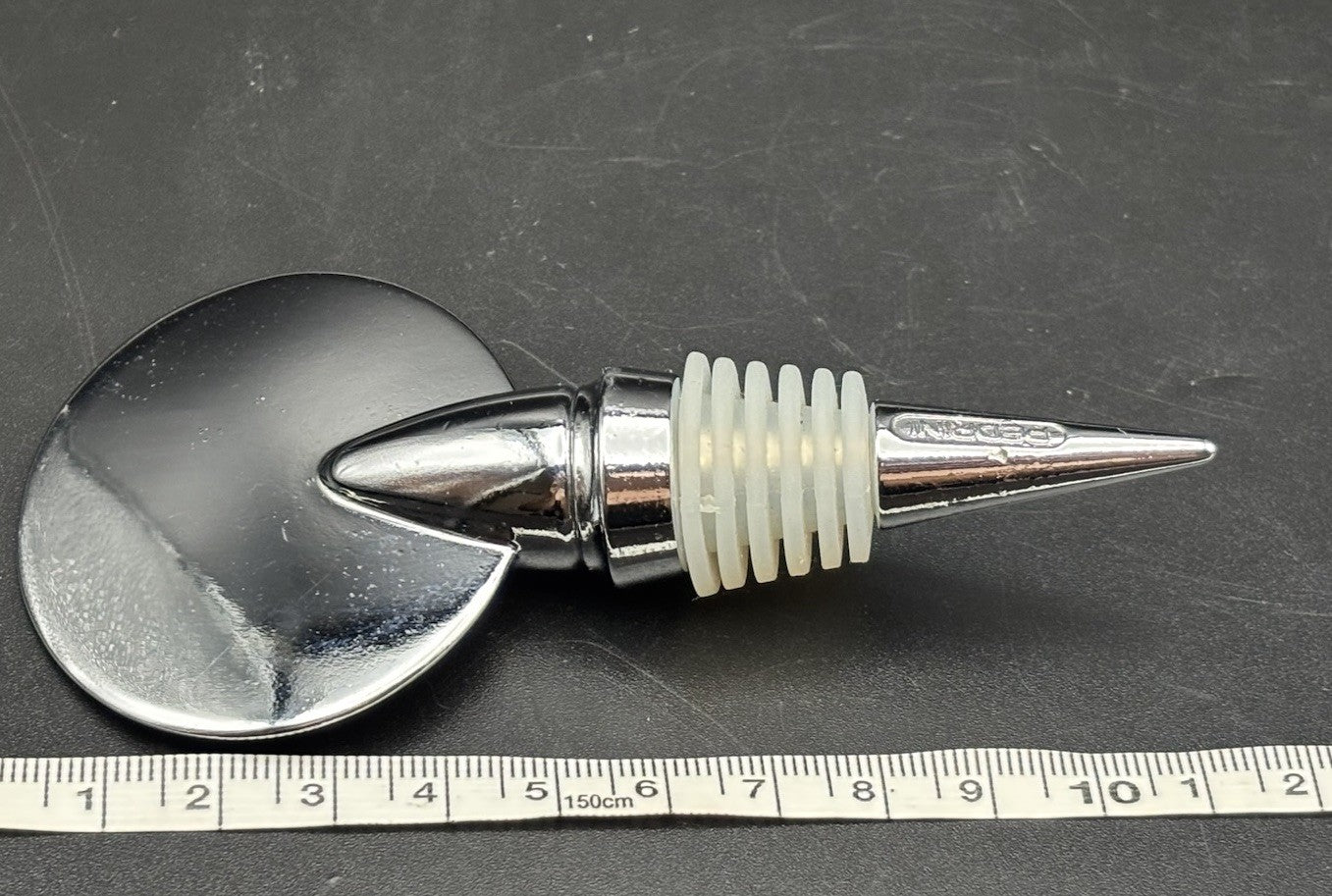 Pedrini Italy Wine Bottle Stopper Stainless Steel Bar Tool