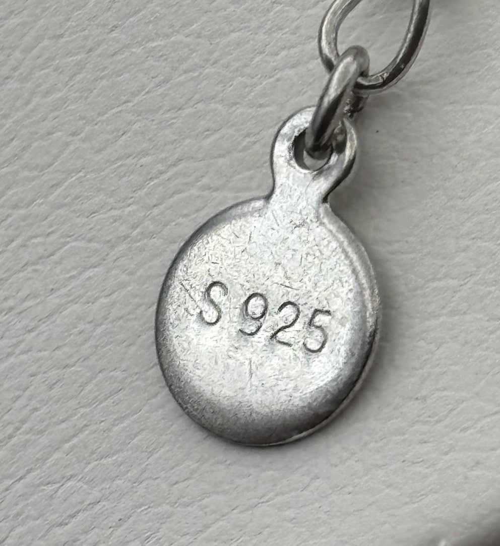 Bella MYJS 925 Sterling Silver Circle Pendant Necklace Minimalist Ring