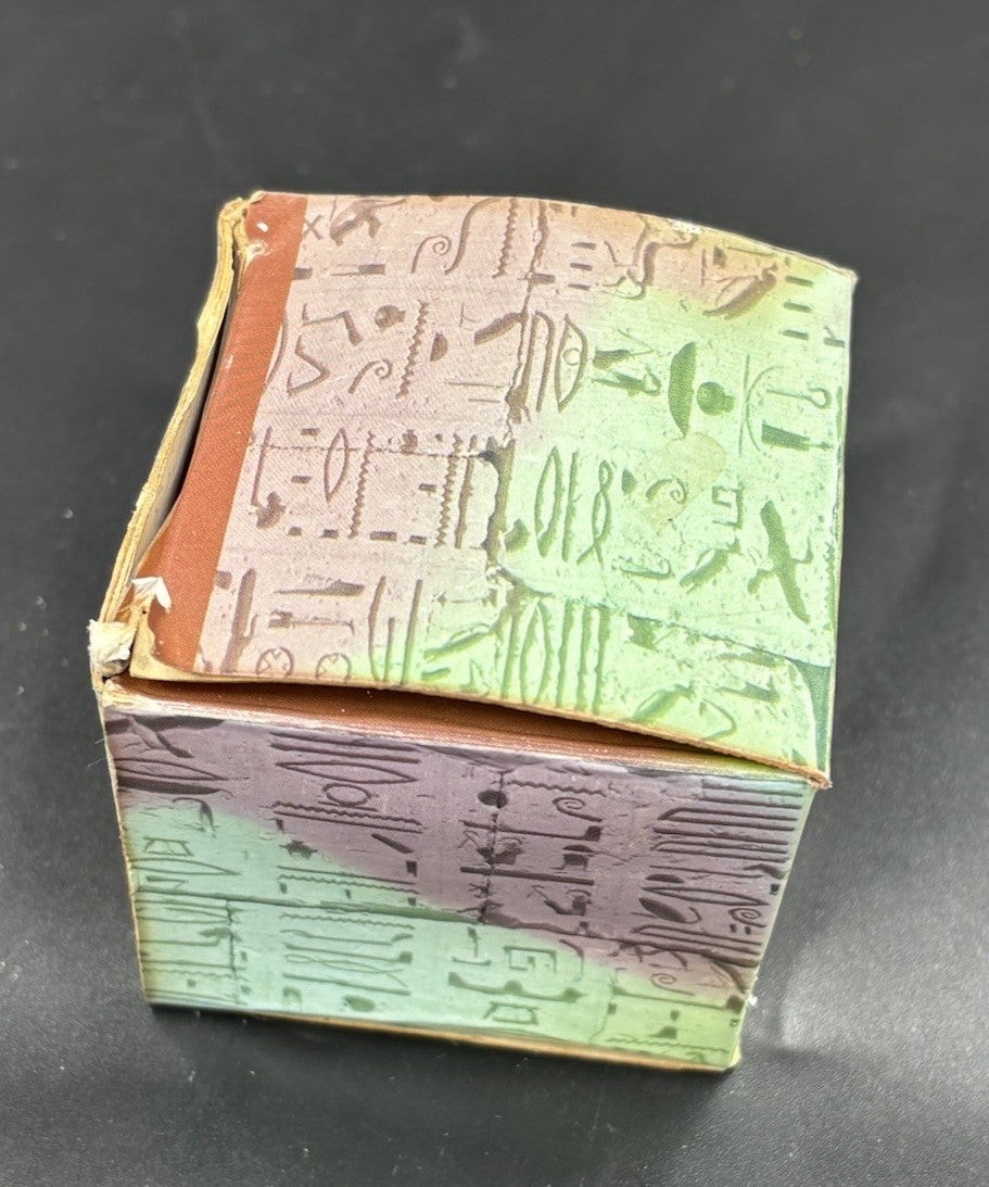 Egyptian Basalt Pyramid Hieroglyph Carved Stone Souvenir Handmade Egypt