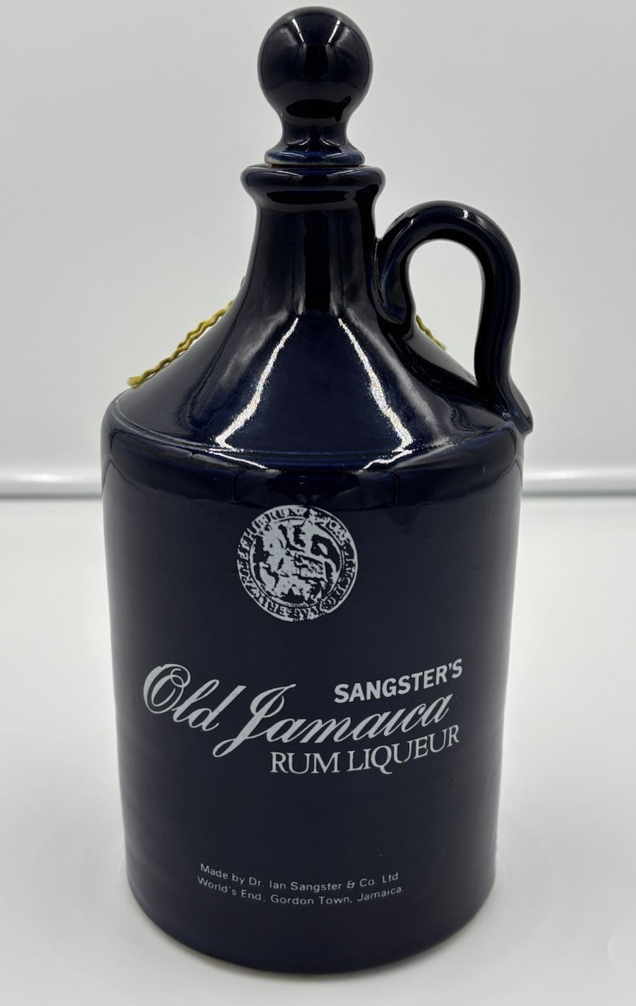 Empty Rare Sangster’s Jamaica Rum Decanter Vintage Ceramic Bottle