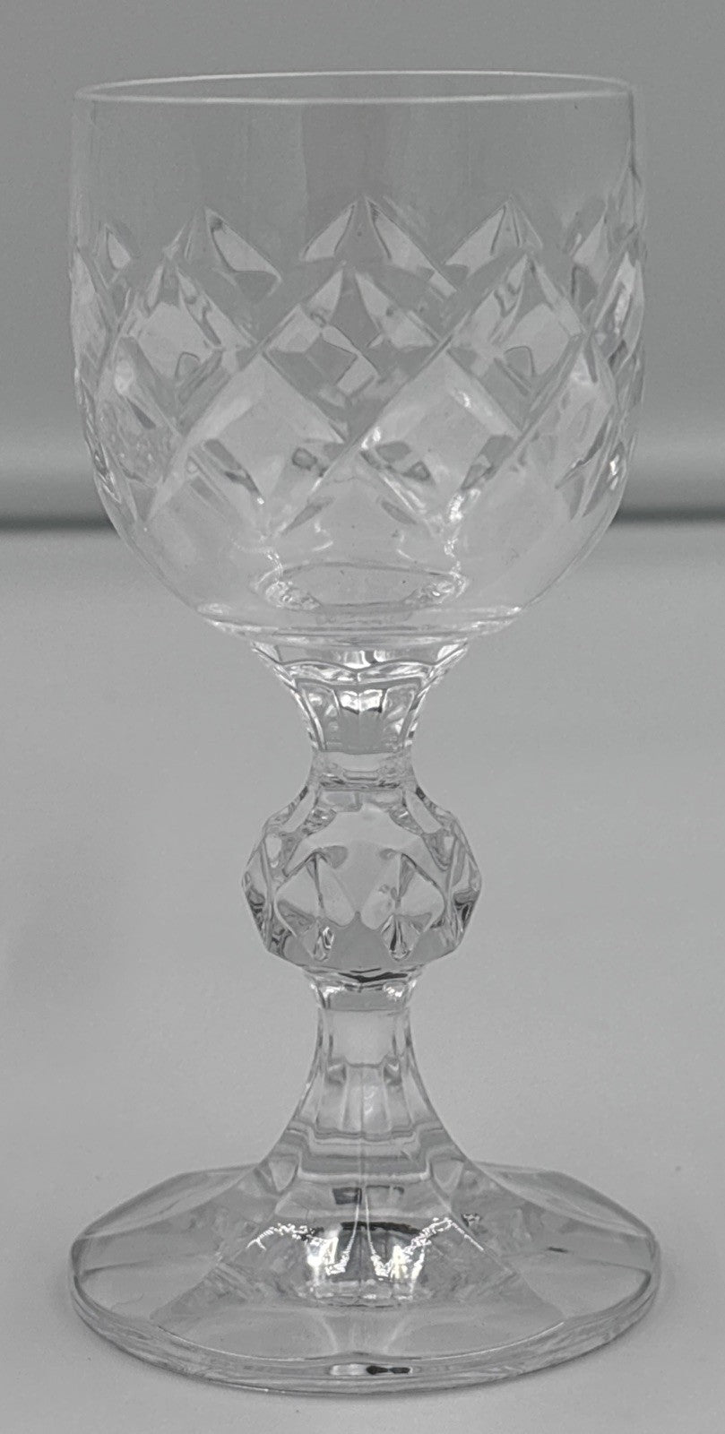 Vintage Bohemia Crystal Bristol Cut Glass Liqueur Glasses Set of 6 Boxed Czech