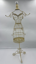 Large 61cm Metal Dress Form Jewellery Stand Shabby Chic Mannequin Display