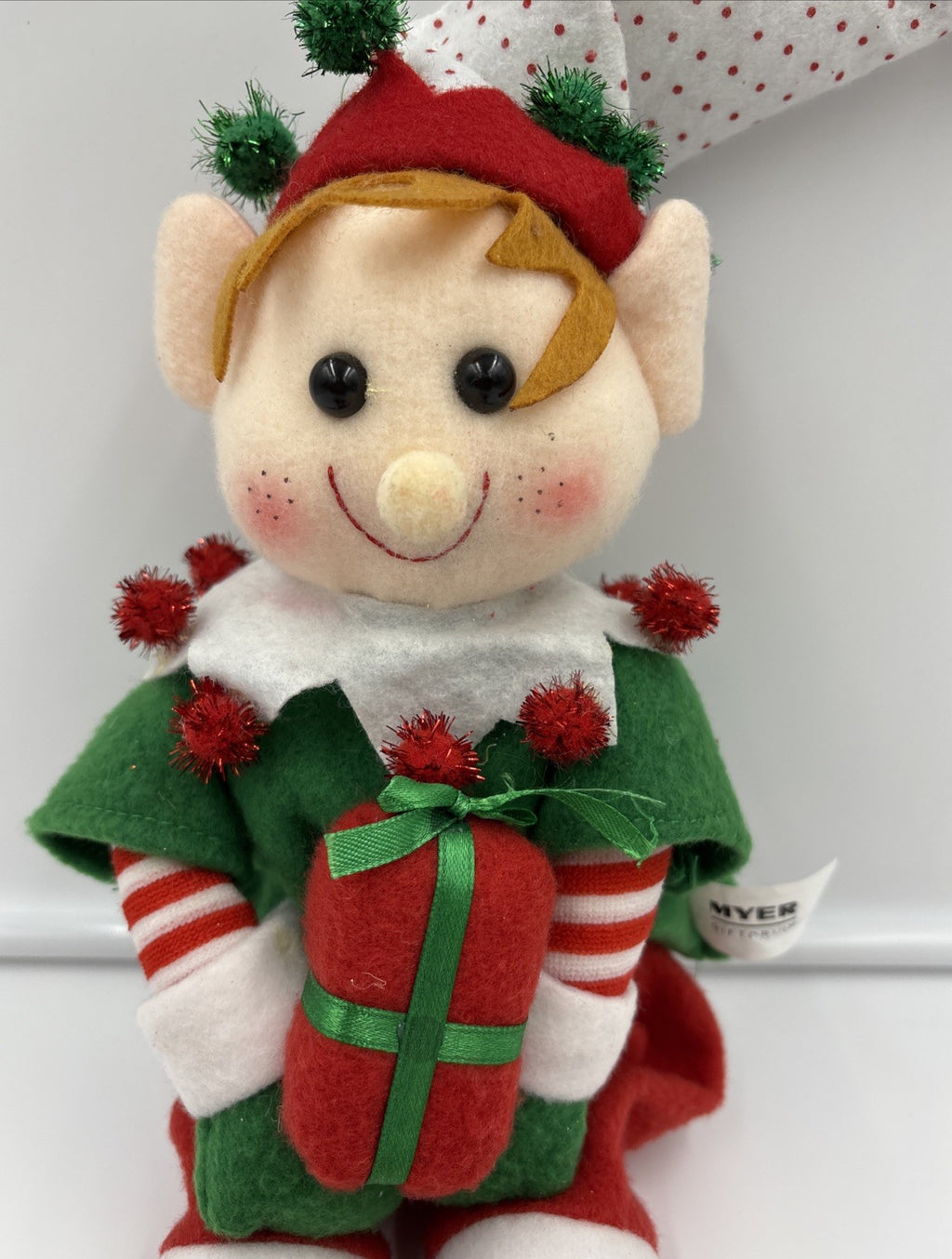 Myer Giftorium 56cm Christmas Elf Plush Shelf Sitter