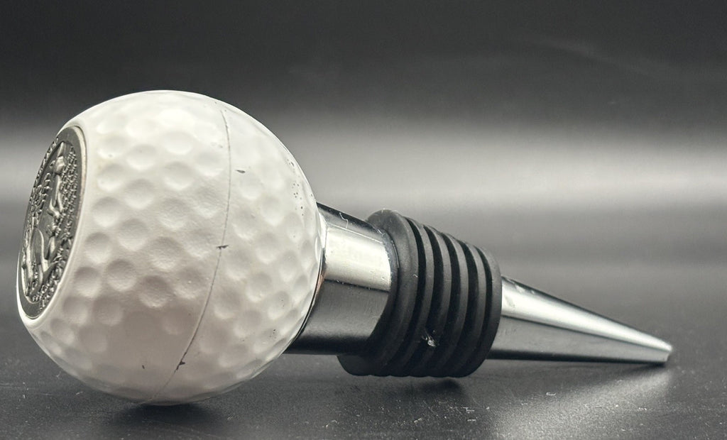 Australian Kangaroo Wine Bottle Stopper Golf Ball Barware Metal Top