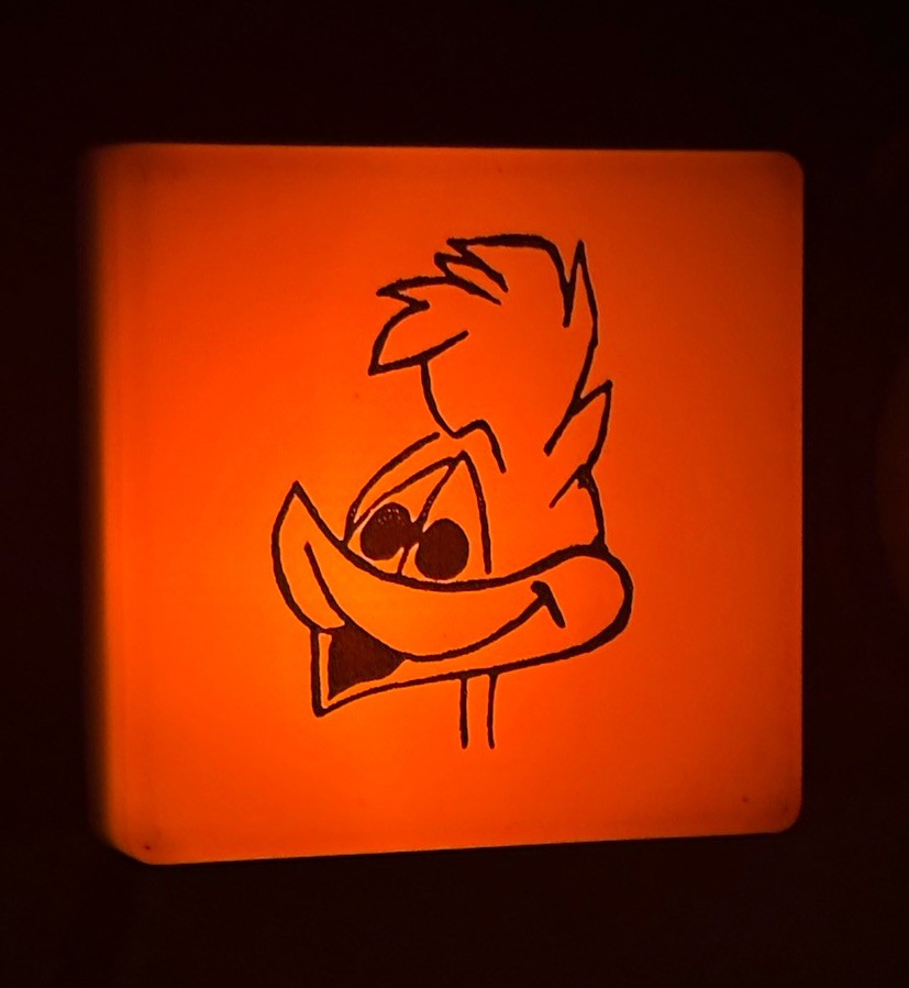 Vintage Nite Lite Plug In Night Light Cartoon Duck Woody Style AU Retro