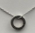 Bella MYJS 925 Sterling Silver Circle Pendant Necklace Minimalist Ring