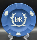 Wedgwood Jasperware ER II Queen Elizabeth Coronation 1953 Dish Blue “ 597 ”