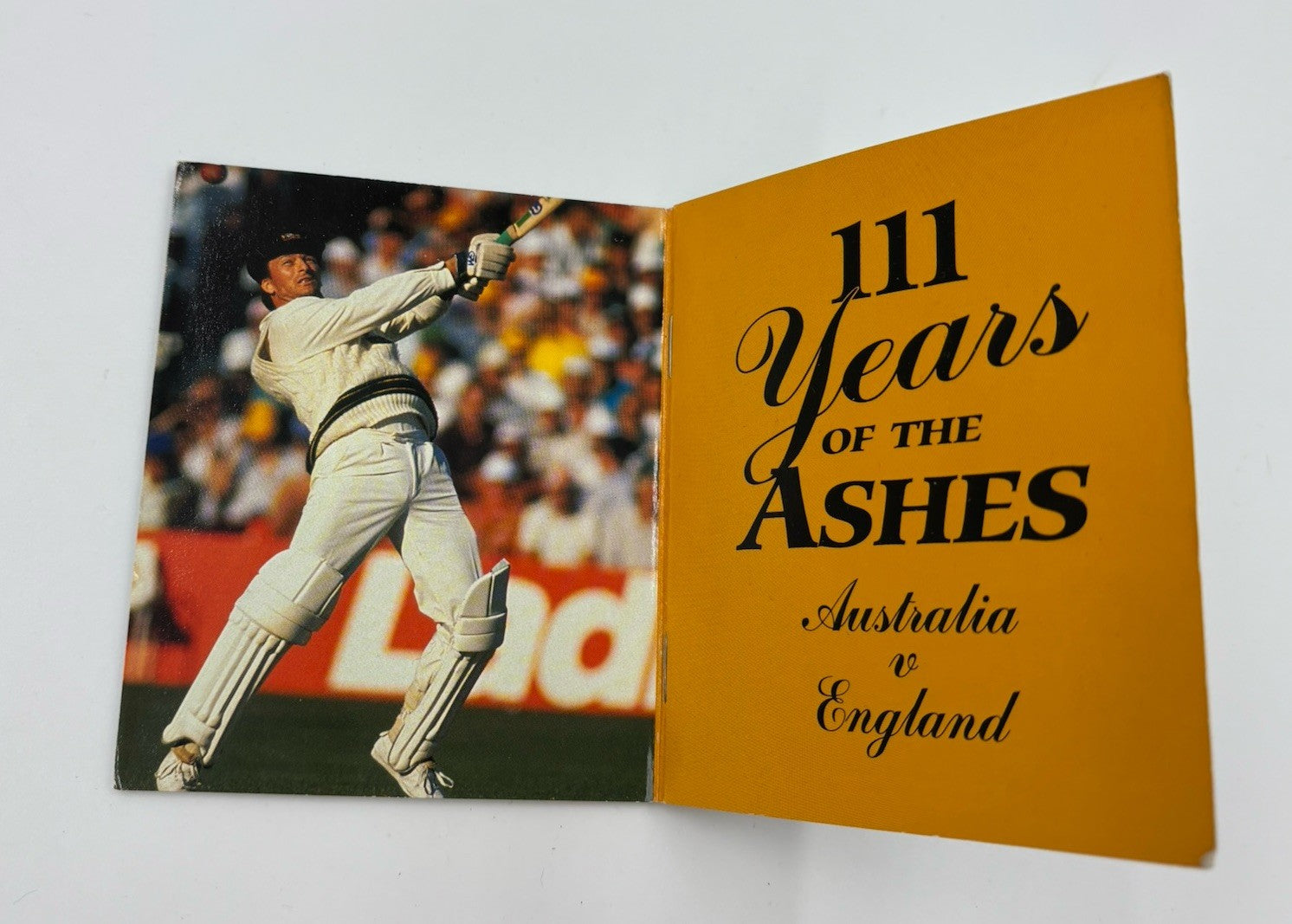 111 Years of the Ashes Cricket Medallion and Booklet Australia v England
