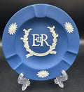 Wedgwood Jasperware ER II Queen Elizabeth Coronation 1953 Dish Blue “ 567”