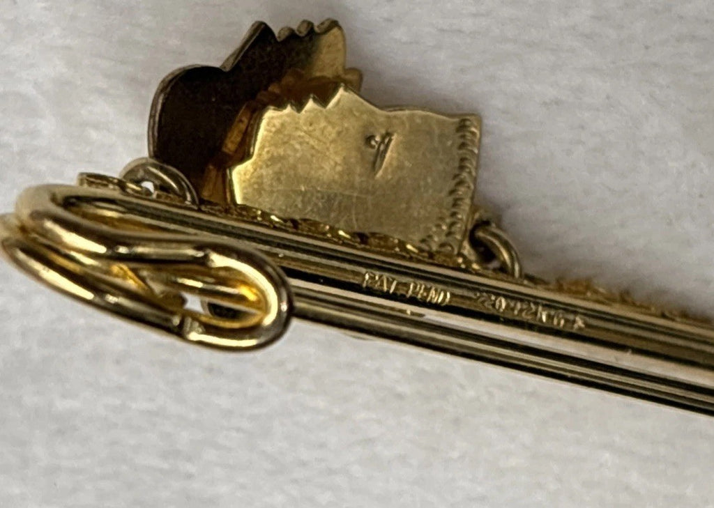 vintage 20/ 12K GF pin Forstner pendant charms silhouette birth heads