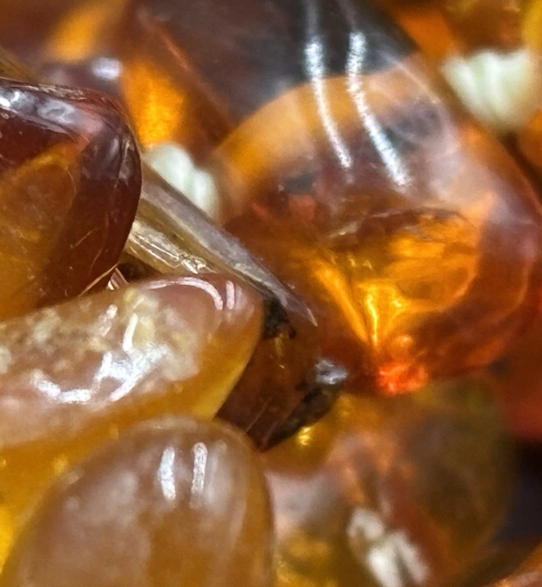 Genuine Baltic Amber Necklace Natural Cognac Nuggets 36g