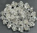 Antique 1920s Art Deco Rock Crystal Necklace Sterling Silver Faceted Beads