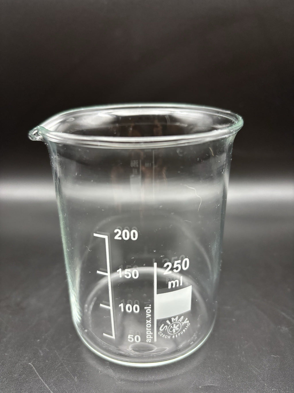 SIMAX 250ml Laboratory Glass Beaker Czech Republic Lab Measuring Jug
