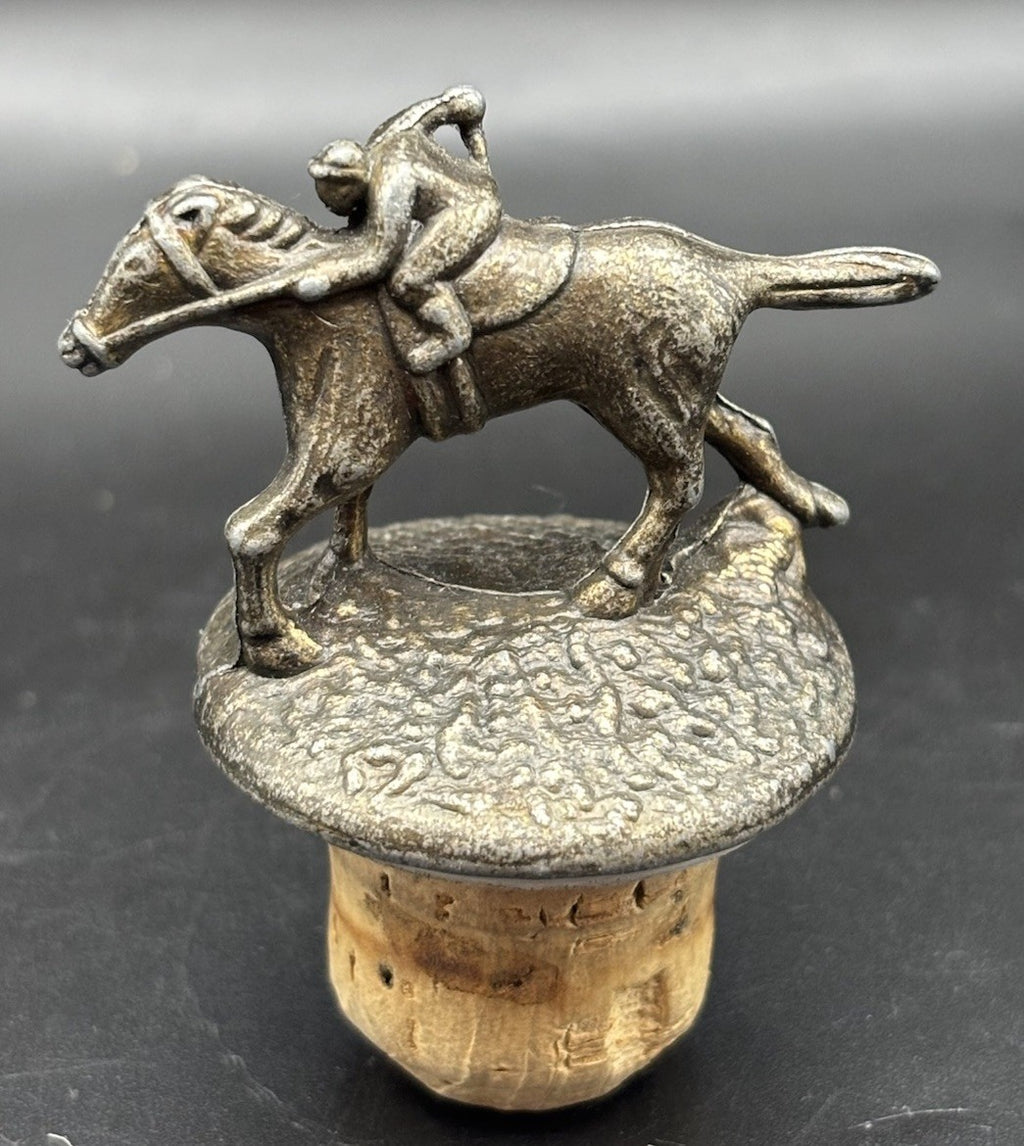 Blanton’s Bourbon Bottle Stopper Horse Jockey Letter O Cork Top