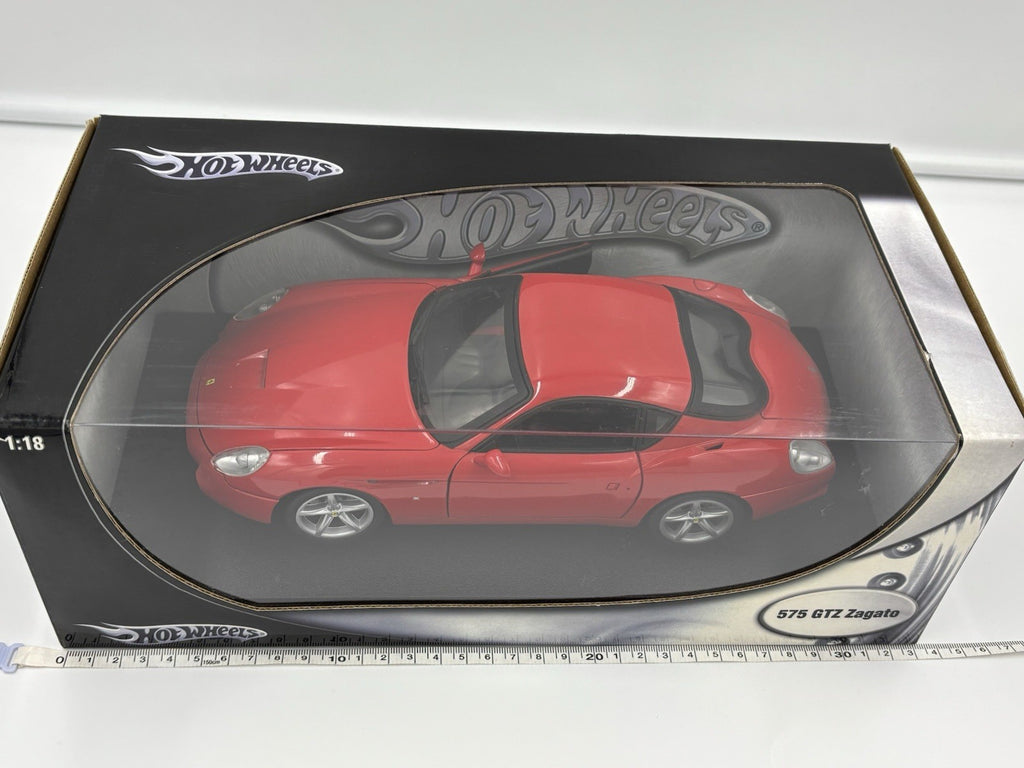 Hot Wheels 1:18 Ferrari 575 GTZ Zagato Red Diecast Model Car Boxed 2009