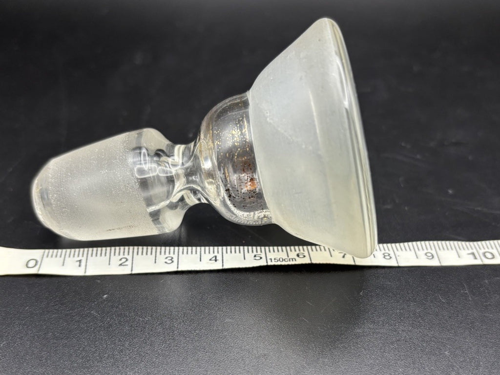 Frosted Clear Glass Bottle Stopper Gold Fleck Insert Barware Replacement