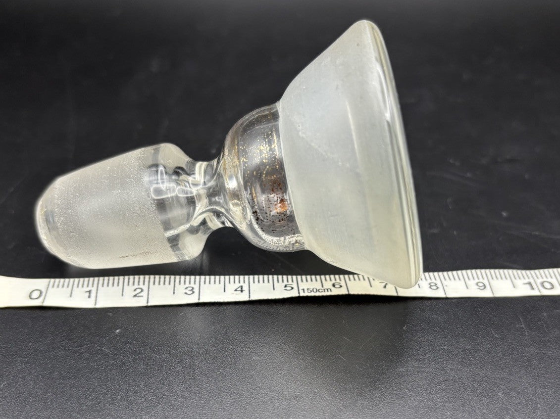 Frosted Clear Glass Bottle Stopper Gold Fleck Insert Barware Replacement