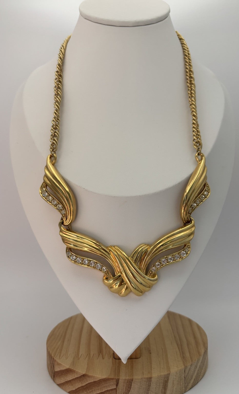 Vintage Avon Undeniable Necklace Billy Dee Williams 1993 Clear Crystal