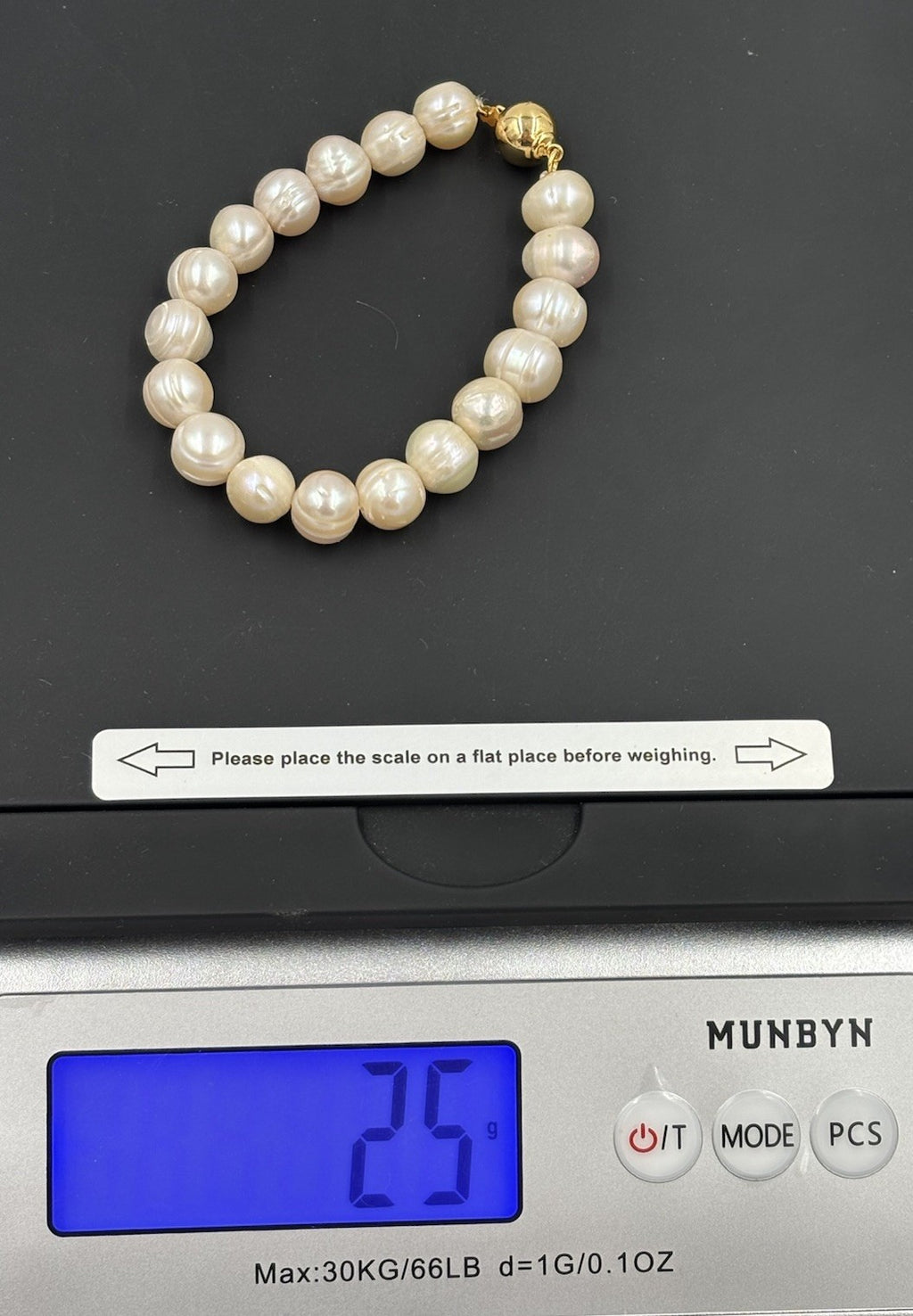Freshwater Pearl Necklace Bracelet Set 10mm Pink Cream High Lustre