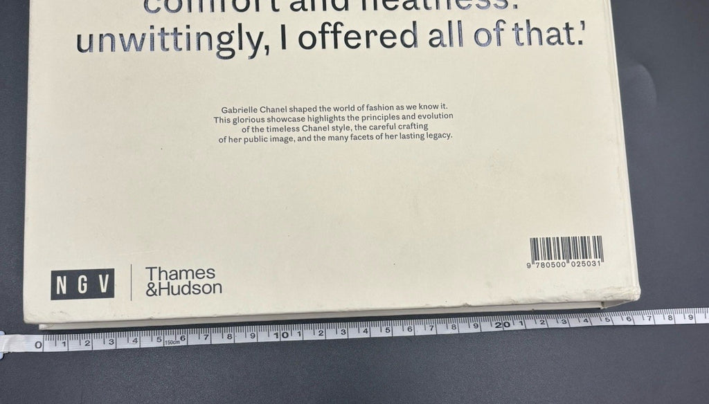 Gabrielle Chanel Fashion Manifesto Book NGV 2021 Hardcover Thames Hudson