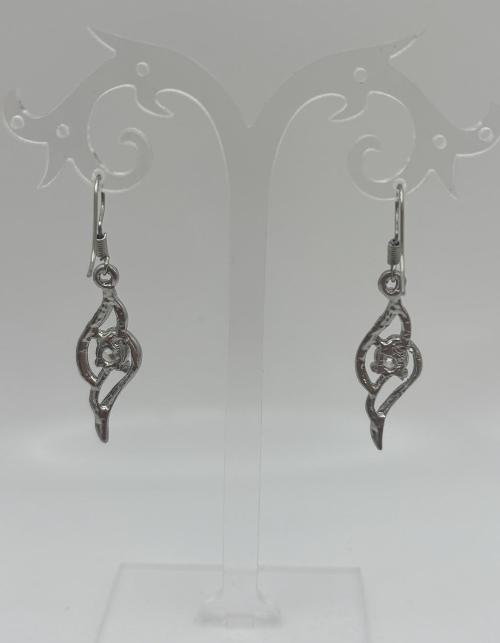 Earring hook fitting detail