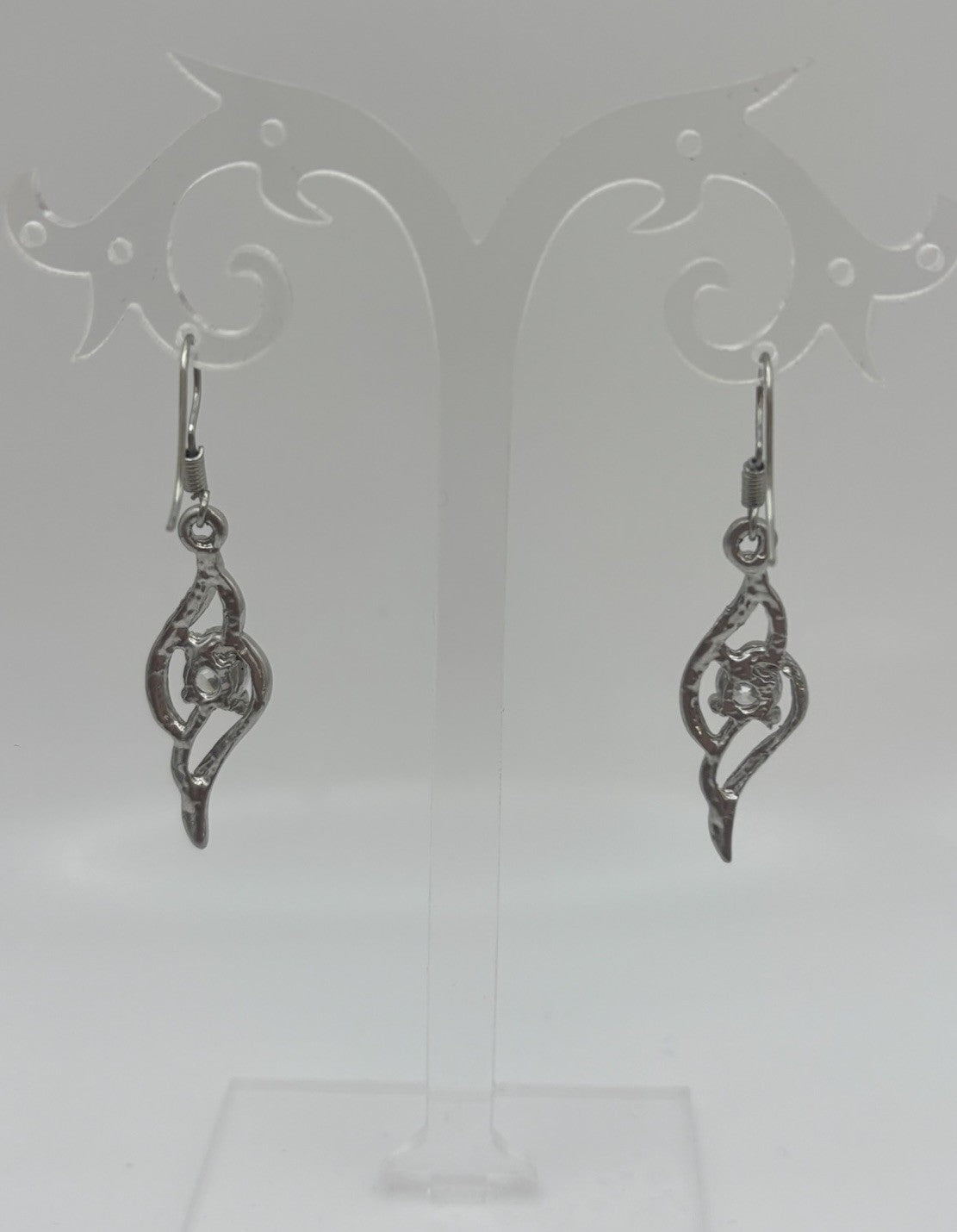 Earring hook fitting detail