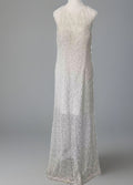 GEORGE White Stunning Valentina Lace Long Formal Dress Size 12 New!