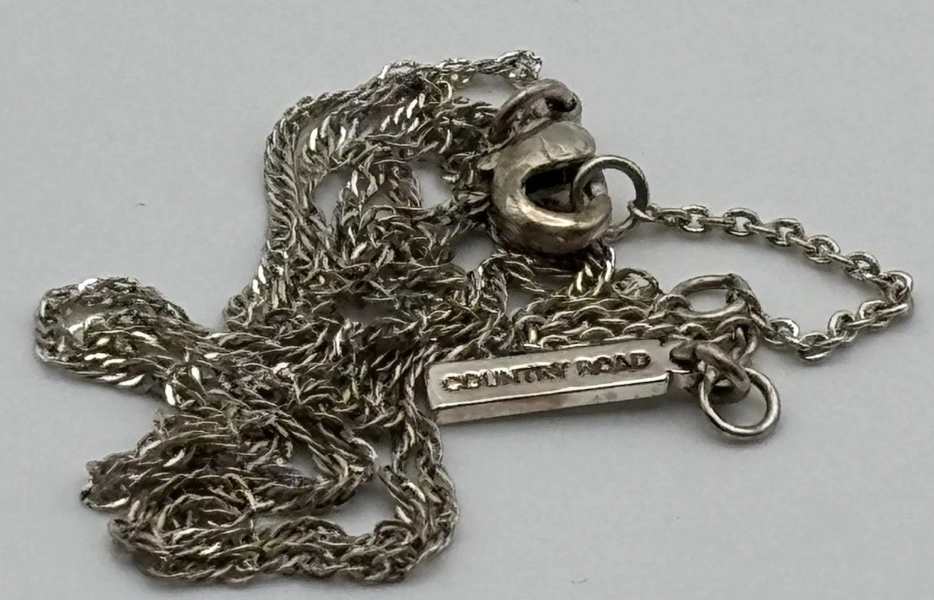 Country Road Sterling Silver Rope Chain Necklace 50cm Signed