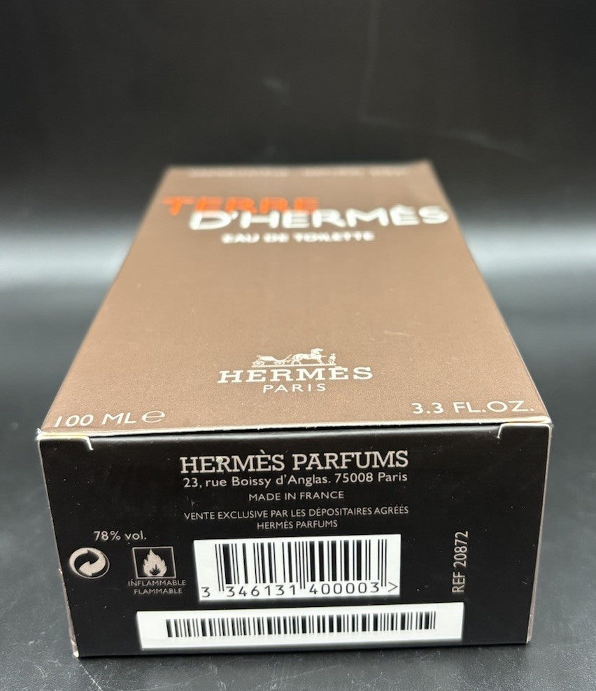 Authentic Hermès Terre D’Hermès Eau De Toilette 100ml Mens Fragrance France