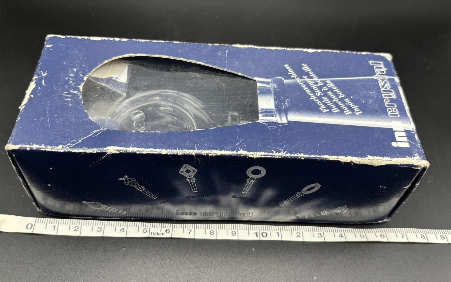 Vintage Inn Crystal 24% Lead Crystal Bottle Stopper Austria Boxed Barware