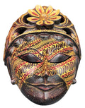 Vintage Balinese Wooden Barong Mask Hand Carved Wall Art