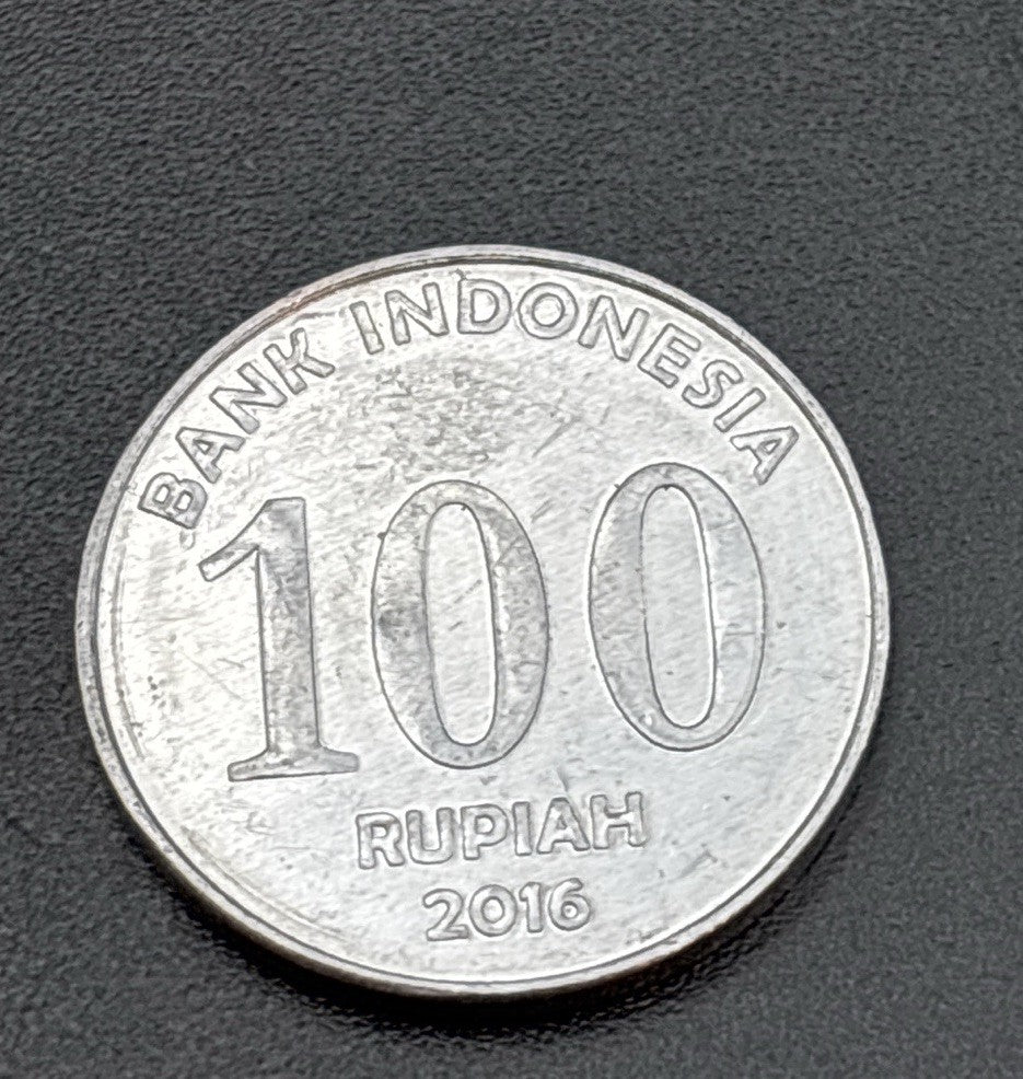 Thailand 1 Baht & Indonesia 100 Rupiah Mixed Asian World Coin Collection
