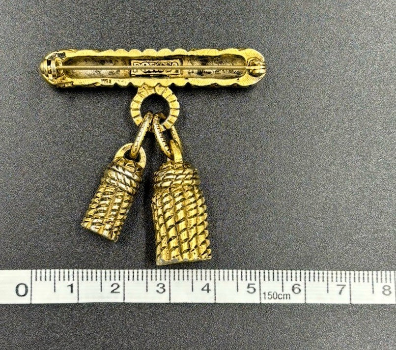 Vtg Ports Gold Tone Elegant Brooch 1960’s