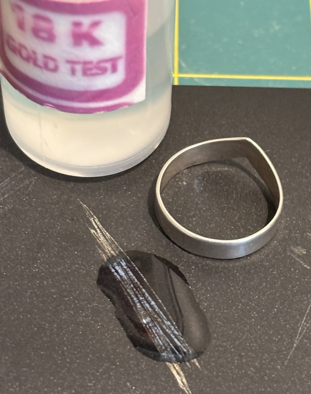 Vintage Sterling Silver Chevron V Design Ring Modernist Size M