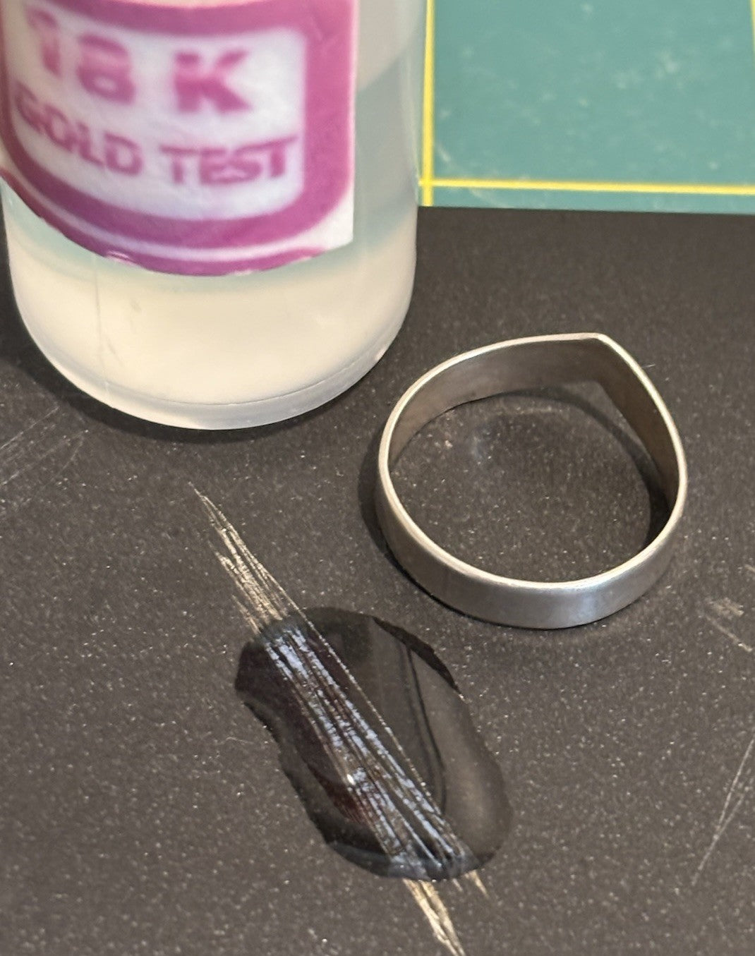 Vintage Sterling Silver Chevron V Design Ring Modernist Size M