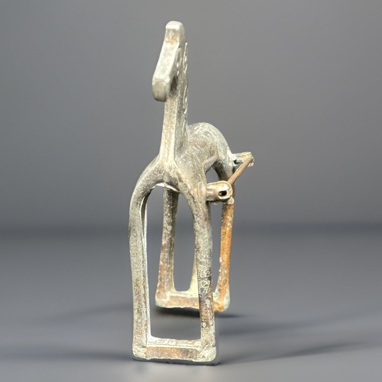 Vintage Museum of Fine Arts 3D Greek Mythical Trojan Horse Silver Tone